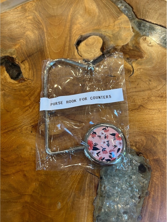 Handbags - Purse Hook for Counters with Floral and Solid Designs